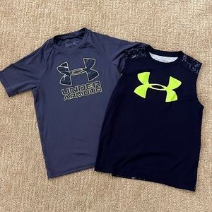 Boys small UA shirts